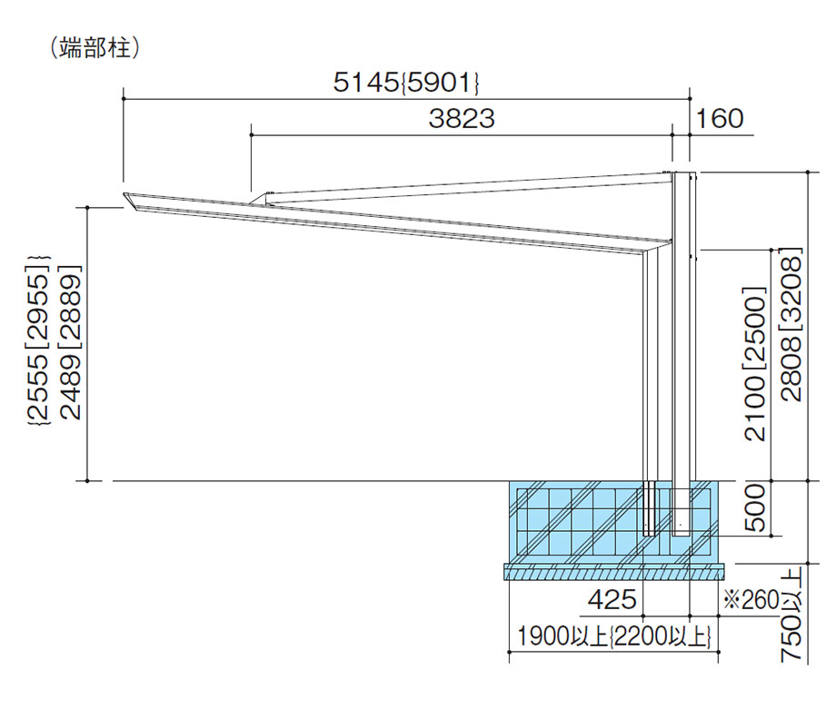 据付図（単位mm）
