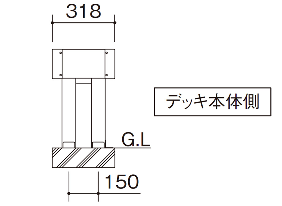 据付図（単位mm）