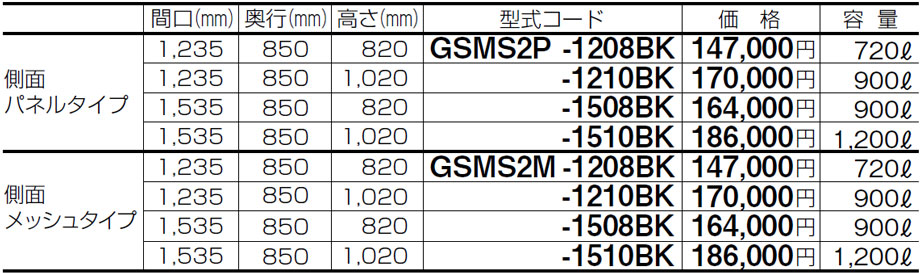 価格表