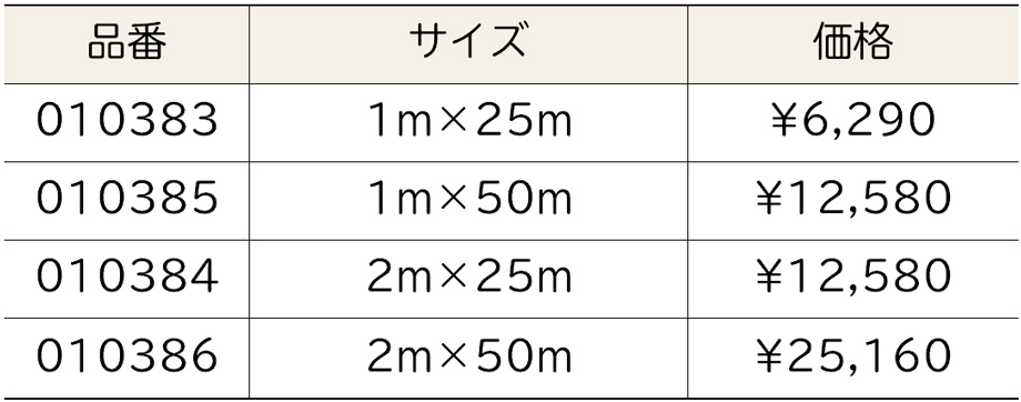 価格表